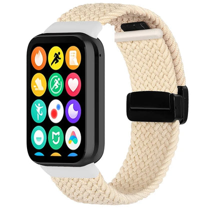 For Xiaomi Smart Band 8 Pro / Redmi Watch 4 Nylon Braided Band Magnetic Buckle Watch Strap