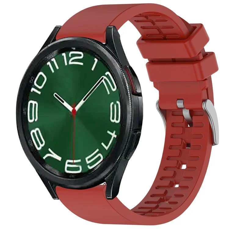 For Samsung Galaxy Watch6 Classic / Watch 5 / Garmin vivoactive 5 Wrist Band 20mm Fluorine Rubber Strap