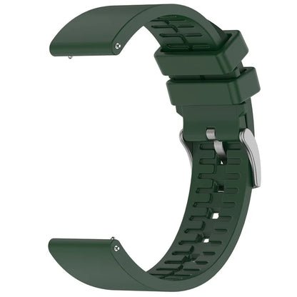 For Samsung Galaxy Watch6 Classic / Watch 5 / Garmin vivoactive 5 Wrist Band 20mm Fluorine Rubber Strapish Green