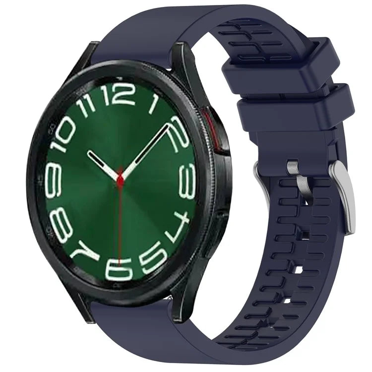 For Samsung Galaxy Watch6 Classic / Watch 5 / Garmin vivoactive 5 Wrist Band 20mm Fluorine Rubber Strap