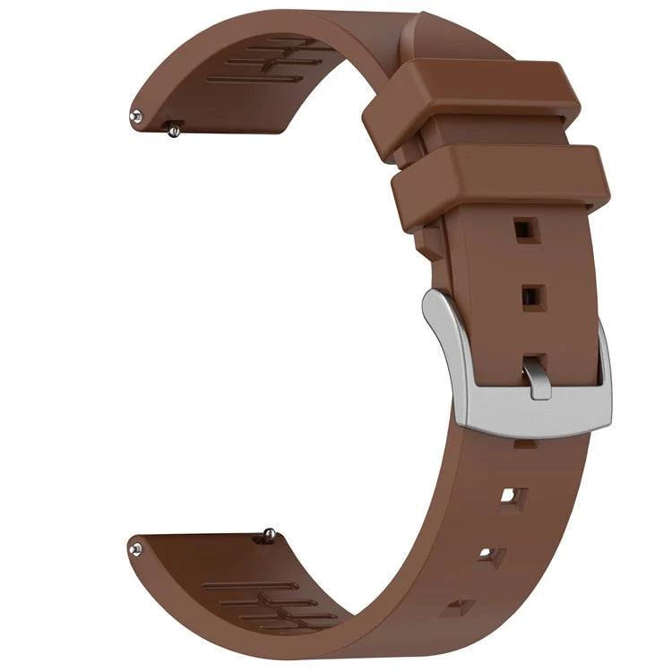 For Samsung Galaxy Watch6 Classic / Watch 5 / Garmin vivoactive 5 Wrist Band 20mm Fluorine Rubber Strap