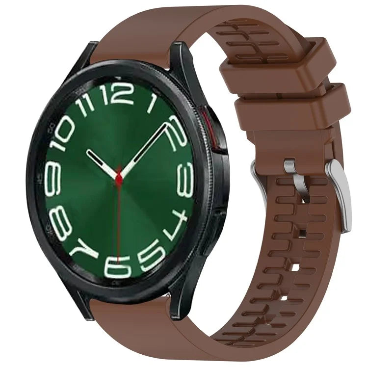 For Samsung Galaxy Watch6 Classic / Watch 5 / Garmin vivoactive 5 Wrist Band 20mm Fluorine Rubber Strap