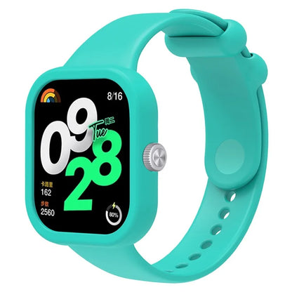 For Xiaomi Redmi Watch 4 Silicone Watch Band Wrist Strap with Watch Case