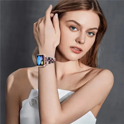 For Xiaomi Redmi Watch 4 Rhombus Resin Smart Watch Strap