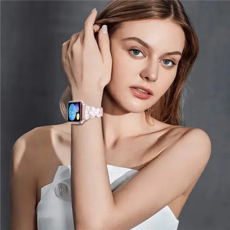 For Xiaomi Redmi Watch 4 Rhombus Resin Smart Watch Strap