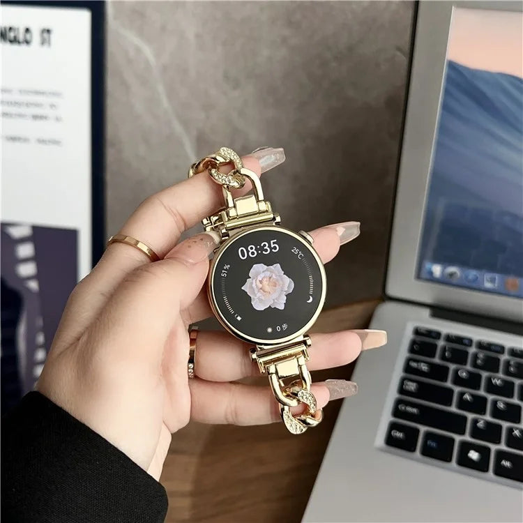 For Samsung Galaxy Watch3 45mm / Huawei Watch GT 4 46mm Watch Band 22mm Stainless Steel Strap