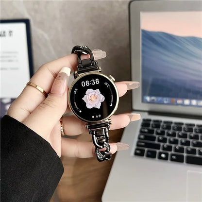 For Samsung Galaxy Watch3 45mm / Huawei Watch GT 4 46mm Watch Band 22mm Stainless Steel Strap