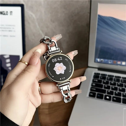 For Samsung Galaxy Watch3 45mm / Huawei Watch GT 4 46mm Watch Band 22mm Stainless Steel Strap