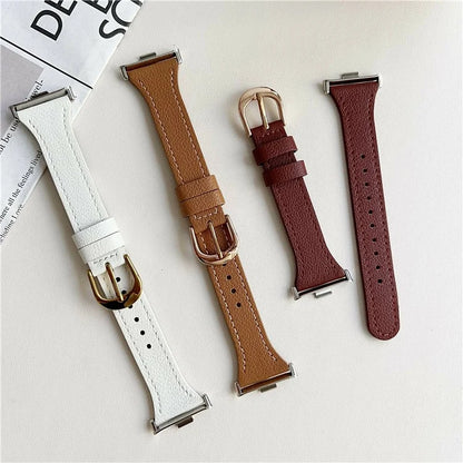 For Xiaomi Redmi Watch 4 Leather Strap with Pin Buckle Replacement Watch Bands