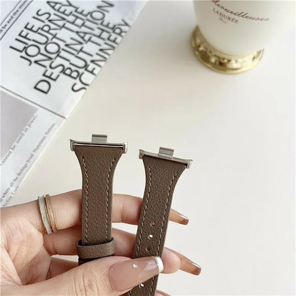 For Xiaomi Redmi Watch 4 Leather Strap with Pin Buckle Replacement Watch Bands