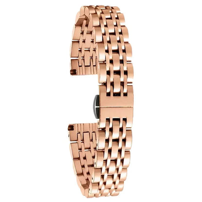 For Garmin Lily 2 Watch Band 7-Beads 14mm Stainless Steel Replacement Strap