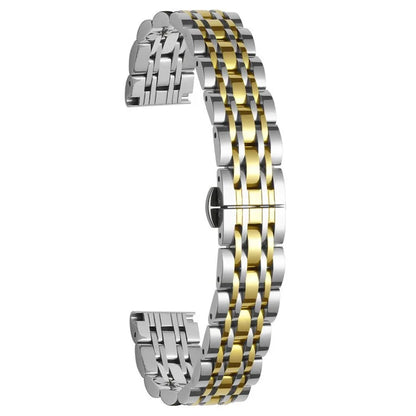 For Garmin Lily 2 Watch Band 7-Beads 14mm Stainless Steel Replacement Strap