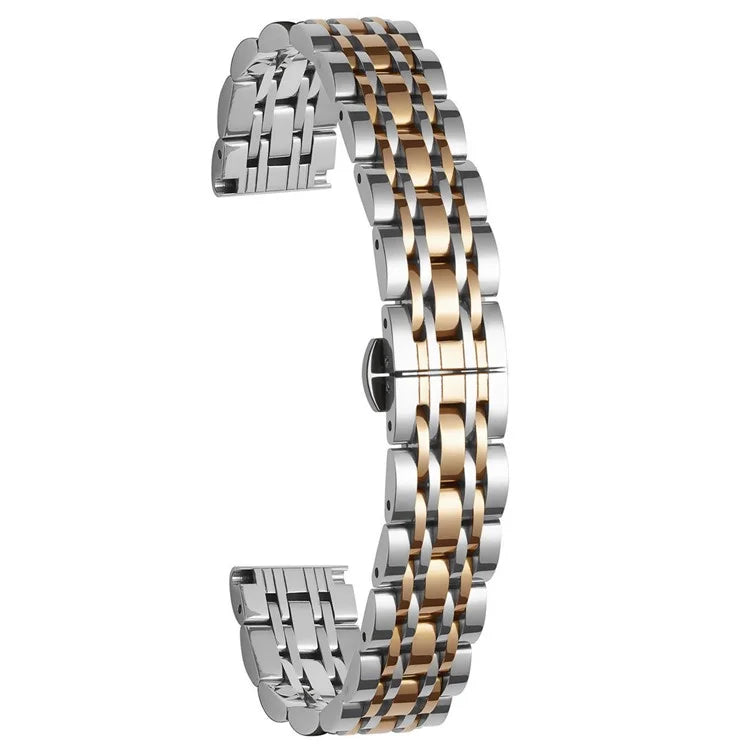 For Garmin Lily 2 Watch Band 7-Beads 14mm Stainless Steel Replacement Strap