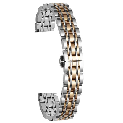 For Garmin Lily 2 Watch Band 7-Beads 14mm Stainless Steel Replacement Strap