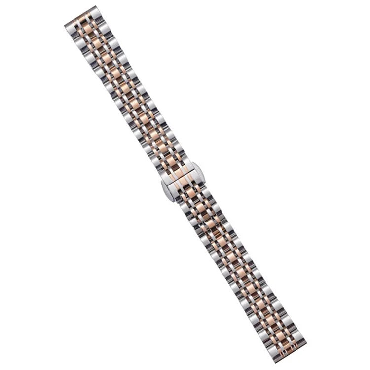 For Garmin Lily 2 Watch Band 7-Beads 14mm Stainless Steel Replacement Strap