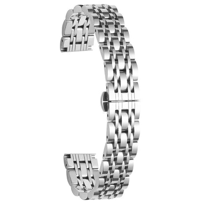 For Garmin Lily 2 Watch Band 7-Beads 14mm Stainless Steel Replacement Strap
