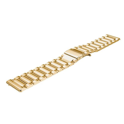 For Garmin Lily 2 14mm Watch Band 3-Beads Stainless Steel Wrist Strap with Folding Buckle