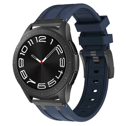 For Samsung Galaxy Watch3 45mm / Gear S3 Classic / Huawei Watch GT 4 46mm Silicone Watch Band 22mm Wrist Strap / Blue
