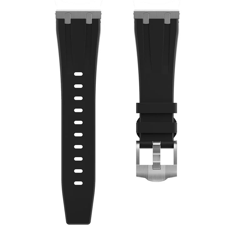 For Samsung Galaxy Watch3 45mm / Gear S3 Classic / Huawei Watch GT 4 46mm Silicone Watch Band 22mm Wrist Strap