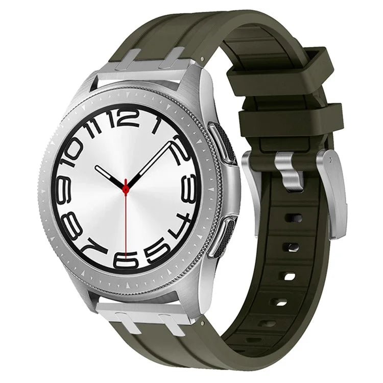 For Samsung Galaxy Watch3 45mm / Gear S3 Classic / Huawei Watch GT 4 46mm Silicone Watch Band 22mm Wrist Strap