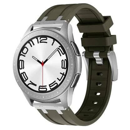 For Samsung Galaxy Watch3 45mm / Gear S3 Classic / Huawei Watch GT 4 46mm Silicone Watch Band 22mm Wrist Strap