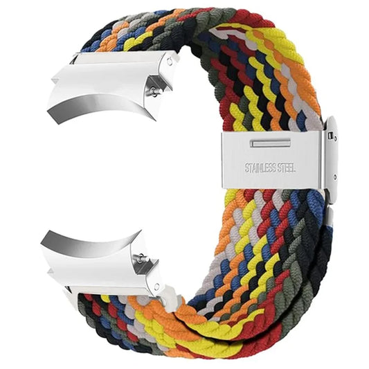 For Samsung Galaxy Watch4 / Watch 5 / Watch6 Classic Series Watch Band Nylon Braided Watch Strap