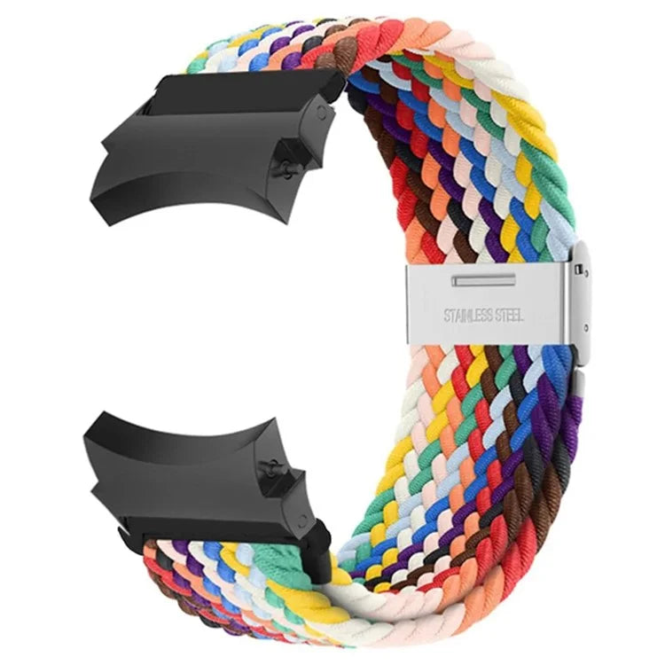 For Samsung Galaxy Watch4 / Watch 5 / Watch6 Classic Series Watch Band Nylon Braided Watch Strap