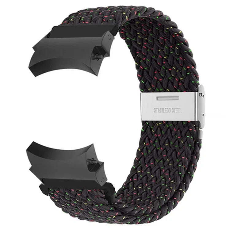 For Samsung Galaxy Watch4 / Watch 5 / Watch6 Classic Series Watch Band Nylon Braided Watch Strap
