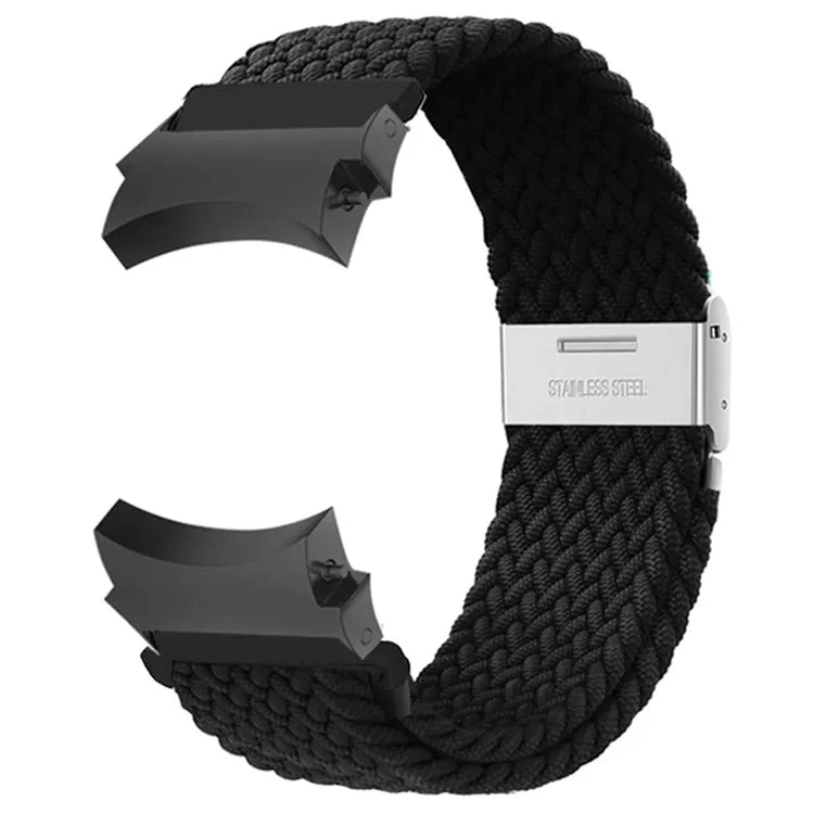 For Samsung Galaxy Watch4 / Watch 5 / Watch6 Classic Series Watch Band Nylon Braided Watch Strap