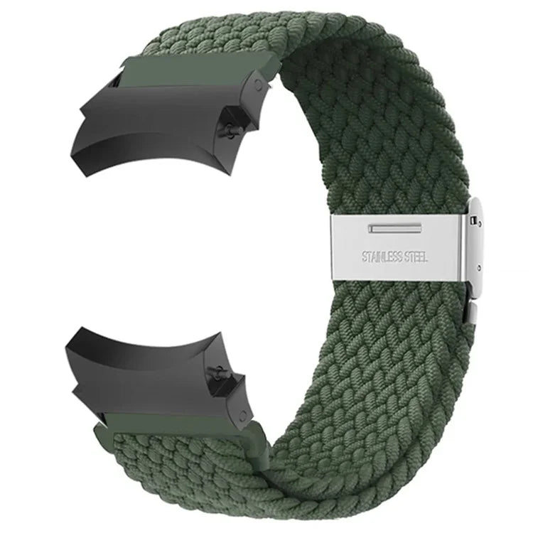 For Samsung Galaxy Watch4 / Watch 5 / Watch6 Classic Series Watch Band Nylon Braided Watch Strap