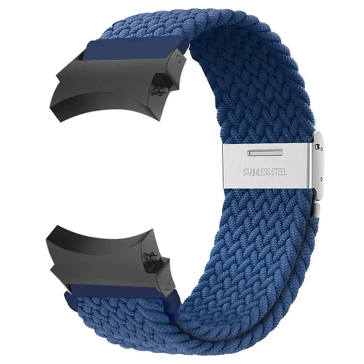 For Samsung Galaxy Watch4 / Watch 5 / Watch6 Classic Series Watch Band Nylon Braided Watch Strap