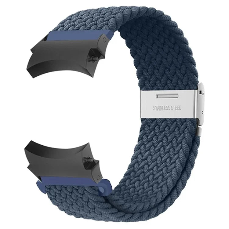 For Samsung Galaxy Watch4 / Watch 5 / Watch6 Classic Series Watch Band Nylon Braided Watch Strap