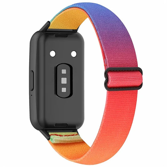 For Samsung Galaxy Fit3 Watch Strap Elastic Nylon Adjustable Smart Watch Band