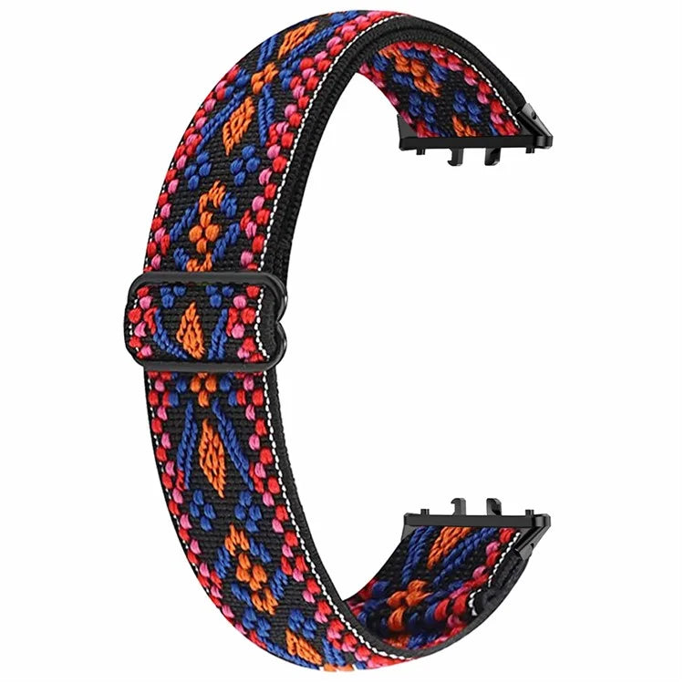 For Samsung Galaxy Fit3 Watch Strap Elastic Nylon Adjustable Smart Watch Band