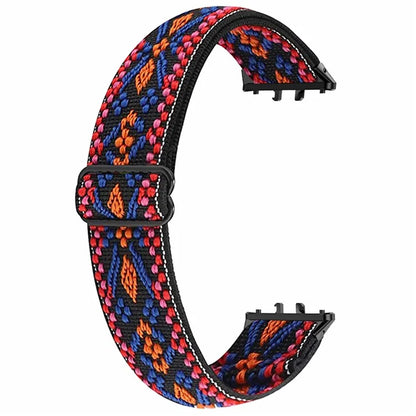 For Samsung Galaxy Fit3 Watch Strap Elastic Nylon Adjustable Smart Watch Band