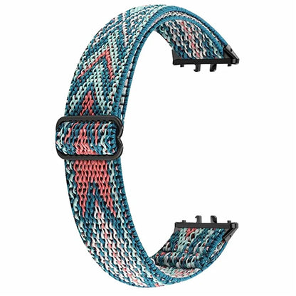 For Samsung Galaxy Fit3 Watch Strap Elastic Nylon Adjustable Smart Watch Band