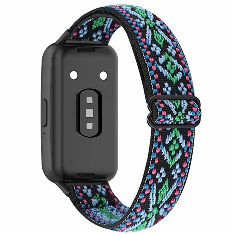 For Samsung Galaxy Fit3 Watch Strap Elastic Nylon Adjustable Smart Watch Band