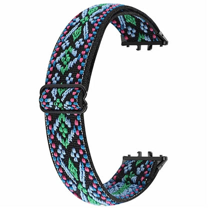 For Samsung Galaxy Fit3 Watch Strap Elastic Nylon Adjustable Smart Watch Band