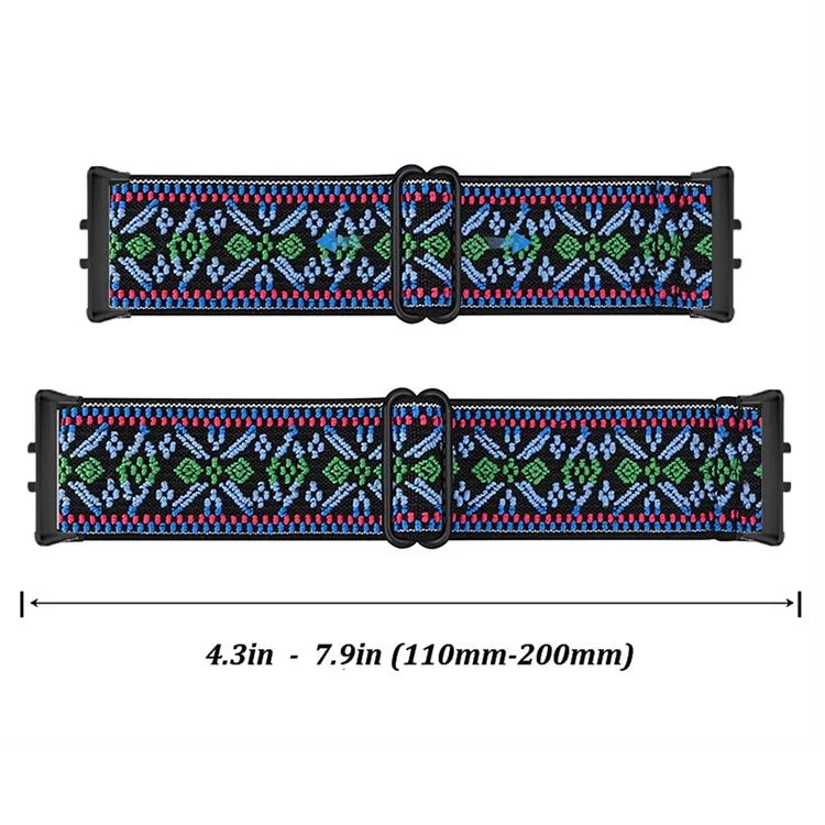 For Samsung Galaxy Fit3 Watch Strap Elastic Nylon Adjustable Smart Watch Band