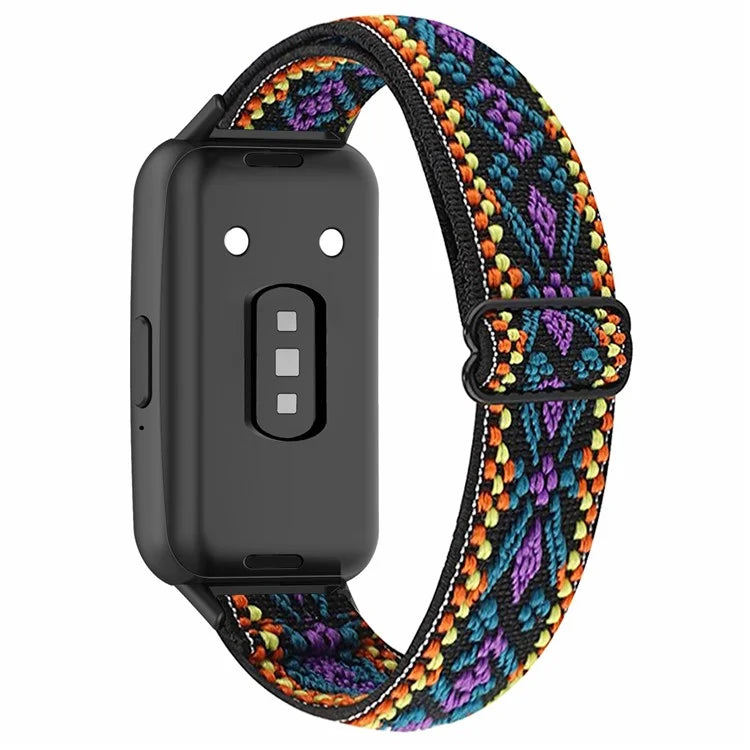 For Samsung Galaxy Fit3 Watch Strap Elastic Nylon Adjustable Smart Watch Band