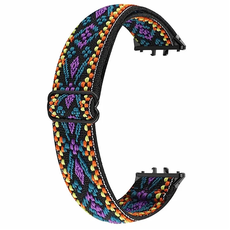 For Samsung Galaxy Fit3 Watch Strap Elastic Nylon Adjustable Smart Watch Band