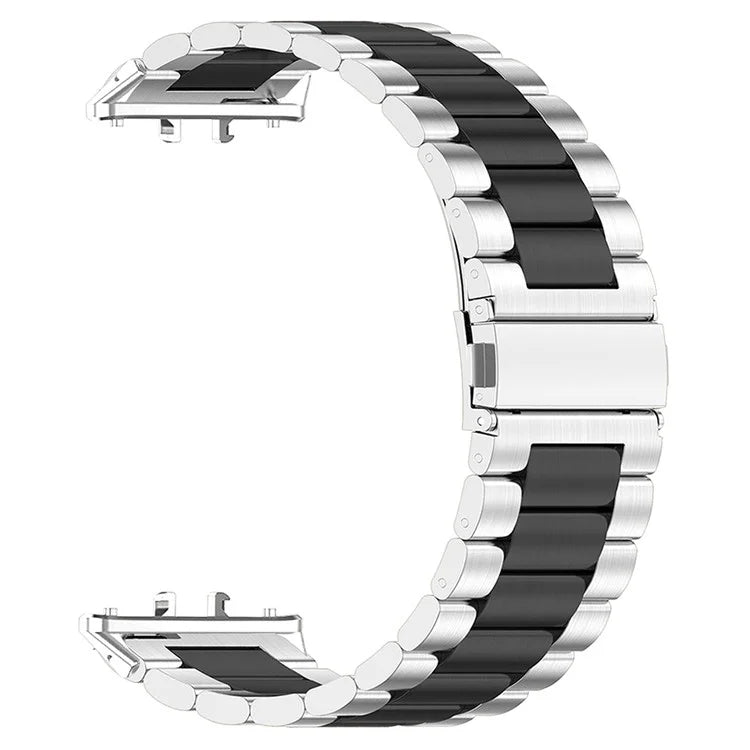 For Samsung Galaxy Fit3 Quick Release Watch Strap Mixed Color Stainless Steel Watchband