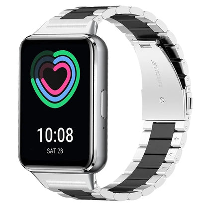 For Samsung Galaxy Fit3 Quick Release Watch Strap Mixed Color Stainless Steel Watchband