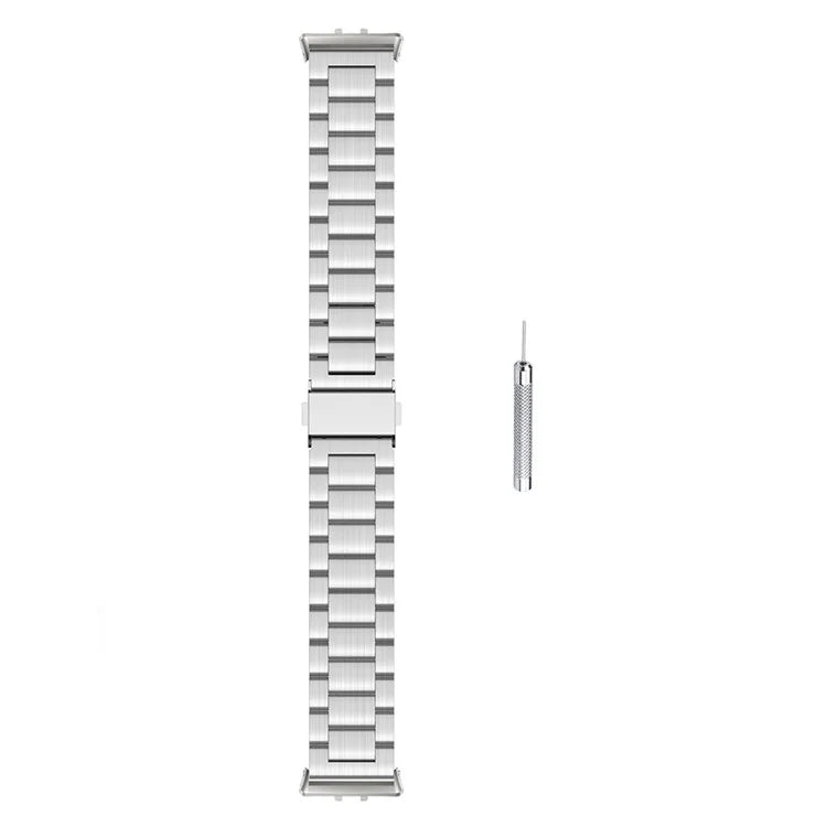 For Samsung Galaxy Fit3 Replacement Strap Quick Release Stainless Steel Watch Band, Silver