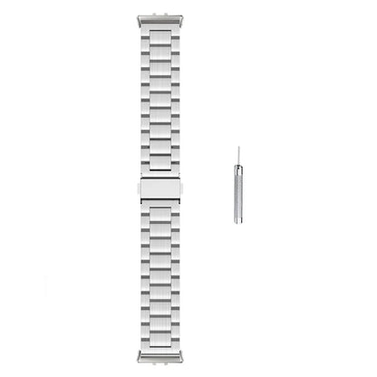 For Samsung Galaxy Fit3 Replacement Strap Quick Release Stainless Steel Watch Band, Silver