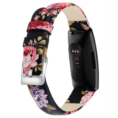 For Fitbit Inspire / Inspire HR Smart Watch Band Top-layer Cow Leather Wrist Strap