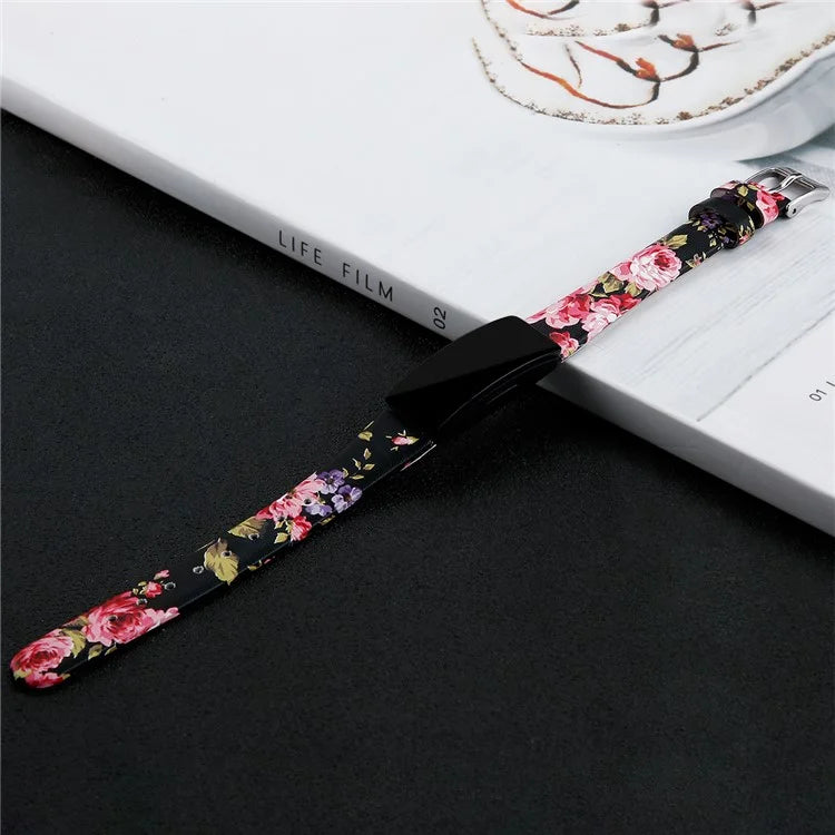For Fitbit Inspire / Inspire HR Smart Watch Band Top-layer Cow Leather Wrist Strap