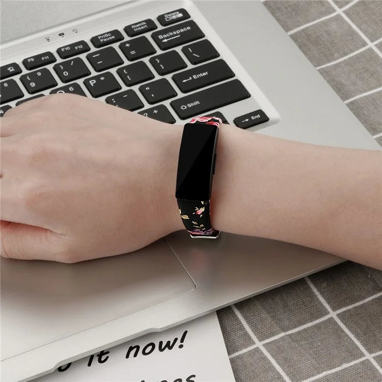 For Fitbit Inspire / Inspire HR Smart Watch Band Top-layer Cow Leather Wrist Strap