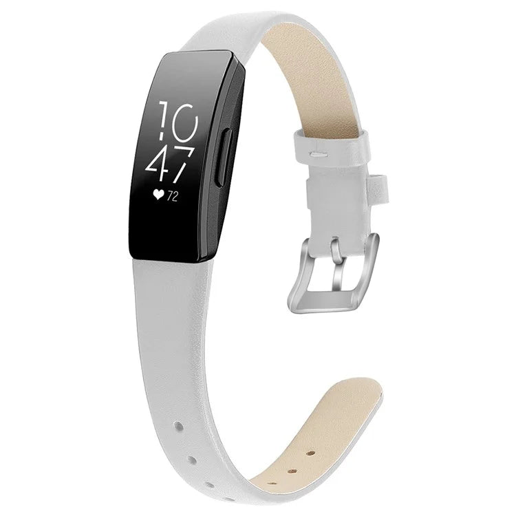 For Fitbit Inspire / Inspire HR Smart Watch Band Top-layer Cow Leather Wrist Strap