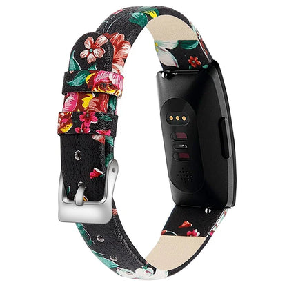For Fitbit Inspire / Inspire HR Smart Watch Band Top-layer Cow Leather Wrist Strap
